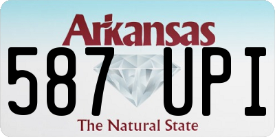 AR license plate 587UPI