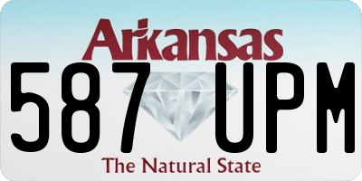 AR license plate 587UPM