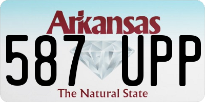 AR license plate 587UPP