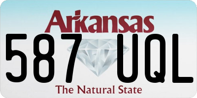 AR license plate 587UQL