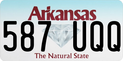 AR license plate 587UQQ