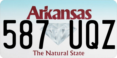 AR license plate 587UQZ