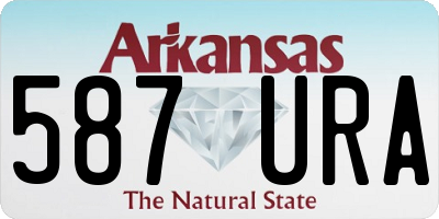 AR license plate 587URA