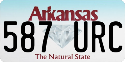 AR license plate 587URC