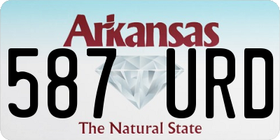 AR license plate 587URD