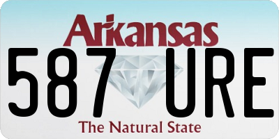 AR license plate 587URE