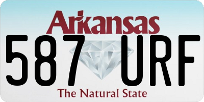 AR license plate 587URF