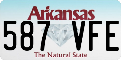 AR license plate 587VFE