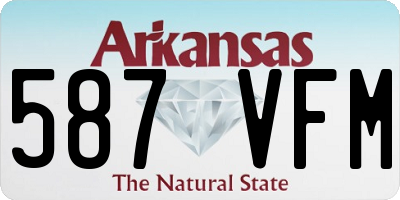 AR license plate 587VFM