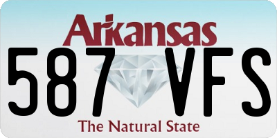 AR license plate 587VFS