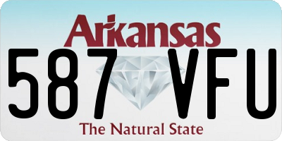 AR license plate 587VFU