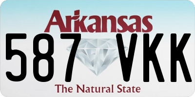 AR license plate 587VKK