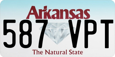 AR license plate 587VPT