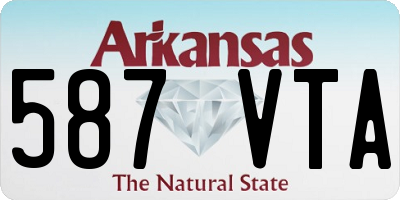 AR license plate 587VTA
