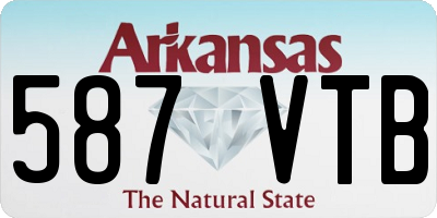 AR license plate 587VTB