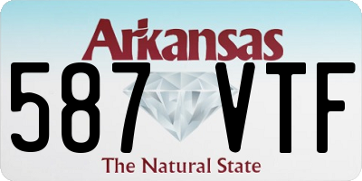 AR license plate 587VTF