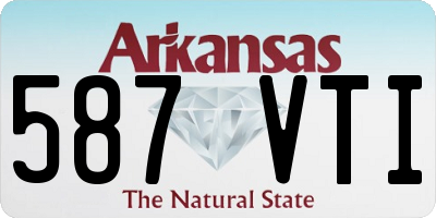 AR license plate 587VTI