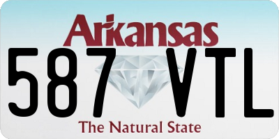 AR license plate 587VTL