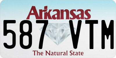 AR license plate 587VTM