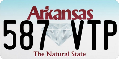 AR license plate 587VTP