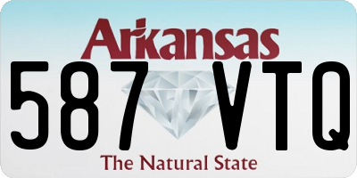 AR license plate 587VTQ