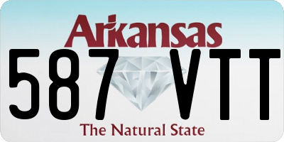 AR license plate 587VTT