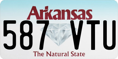 AR license plate 587VTU