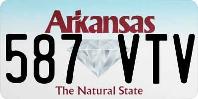 AR license plate 587VTV