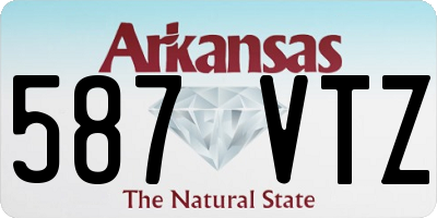AR license plate 587VTZ