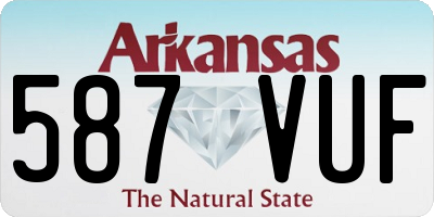 AR license plate 587VUF