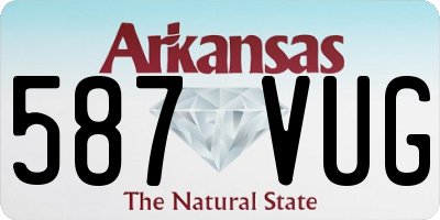 AR license plate 587VUG