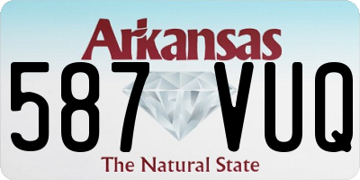 AR license plate 587VUQ