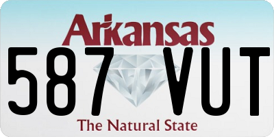 AR license plate 587VUT