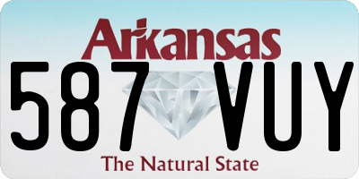 AR license plate 587VUY