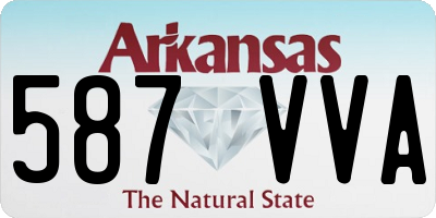 AR license plate 587VVA