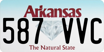 AR license plate 587VVC