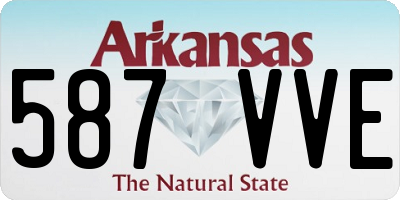 AR license plate 587VVE