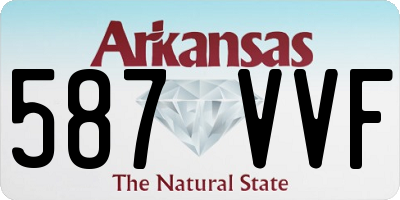 AR license plate 587VVF