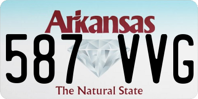 AR license plate 587VVG
