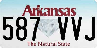AR license plate 587VVJ