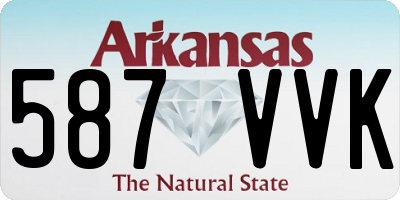 AR license plate 587VVK