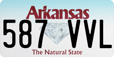 AR license plate 587VVL