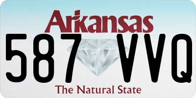 AR license plate 587VVQ