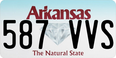 AR license plate 587VVS