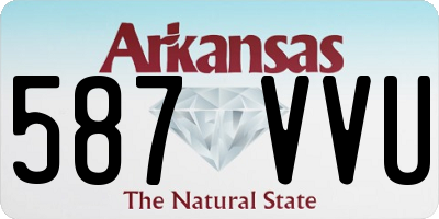 AR license plate 587VVU
