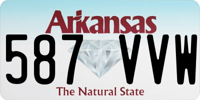 AR license plate 587VVW