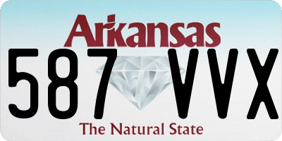 AR license plate 587VVX