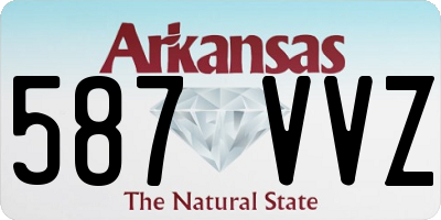 AR license plate 587VVZ