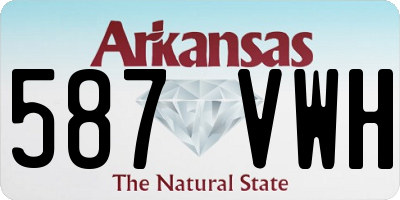 AR license plate 587VWH