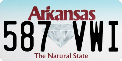 AR license plate 587VWI